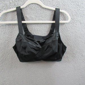 Brooks Womens Sports Bra 38E Black Moving Comfort Embrace Underwire Running